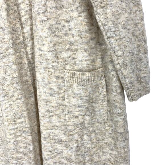 FRNCH Cardigan Duster Beige Small Medium Long Sleeve NWT - Picture 5 of 12